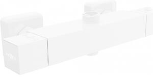 Mexen Cube termostatická sprchová batéria, biela - 77250-20