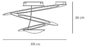 Artemide AR 1247010A - Stropné svietidlo PIRCE MINI 1xR7s/330W/230V