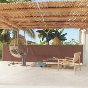 Maison Exclusive – boná markíza s výsuvom 117 x 600 cm, hnedá