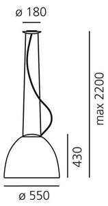 Artemide AR A242100 - Luster na lanku NUR 1xE27/205W/230V