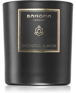 Bahoma London Obsidian Black Collection Patchouli & Musk vonná sviečka 220 g