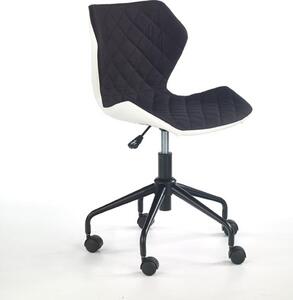 HALMAR Kancelárska stolička Dorie čierna/biela