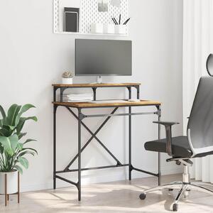 Maison Exclusive - písací stôl zo starého dreva 80 x 50 x 90 cm drevený materiál