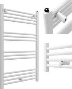 Granitan | Kúpeľňový radiátor PUERTO - 60/100 cm - Biely - Moderný dizajn - Ohrievač uterákov - Minimalistický