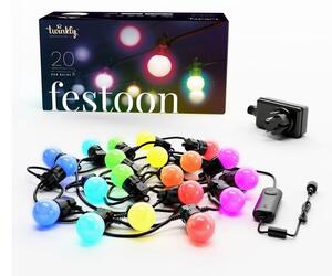 Twinkly TWF020STP-BEU - LED RGB Vonkajšia dekoračná reťaz 20xLED 14m IP44 Wi-Fi