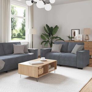 Maison Exclusive – 3-dielna sedacia súprava s vankúšmi, tmavošedý zamat