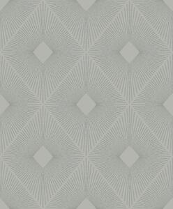 Sivo-strieborná geometrická vliesová tapeta na stenu, MD7132, Modern Metals, York