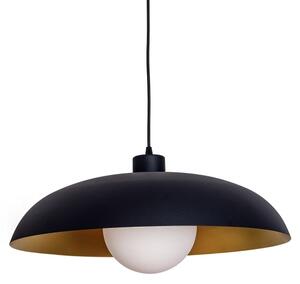 Luster na lanku ECLIPSE 1xE27/15W/230V čierna/zlatá