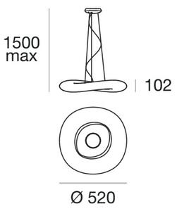 Linea Light 8005 - LED Stmievateľný luster na lanku MR. MAGOO LED/23W/230V