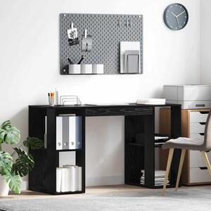 Maison Exclusive – písací stôl, čierna farba, vzhľad dubového dreva, materiál: drevotrieska