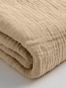 Mušelínové napínací prostěradlo tělové barvy Velikost: 90x200x30