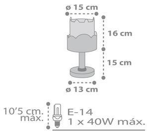 Dalber 61151H - Detská lampička BUNNY 1xE14/40W/230V zelená
