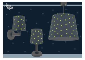 Dalber 82219T - Detské nástenné svietidlo STAR LIGHT 1xE27/60W/230V modrá