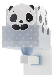 Dalber 63169T - Detské nástenné svietidlo PANDA 1xE27/60W/230V modrá