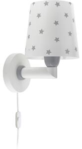 Dalber 82219B - Detské nástenné svietidlo STAR LIGHT 1xE27/60W/230V biela