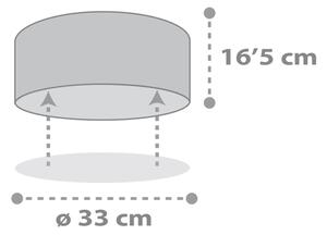 Dalber 82216B - Detské stropné svietidlo STAR LIGHT 2xE27/60W/230V biela