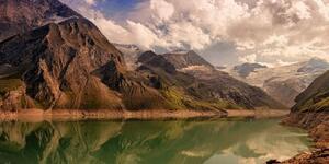 Obraz jazero v horách - 100x50