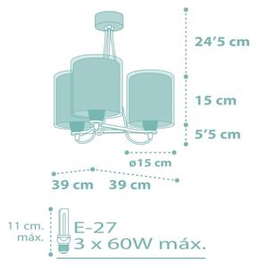 Dalber 41007H - Detský luster DOTS 3xE27/60W/230V
