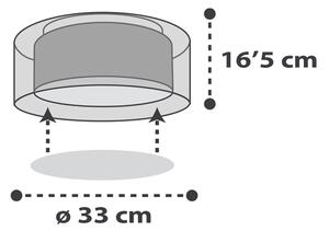 Dalber 41416E - Detské stropné svietidlo CLOUDS 2xE27/60W/230V šedá