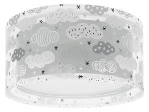 Dalber 41416E - Detské stropné svietidlo CLOUDS 2xE27/60W/230V šedá