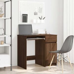 Maison Exclusive - písací stôl hnedý dubový vzhľad 86x49x76 cm drevený materiál