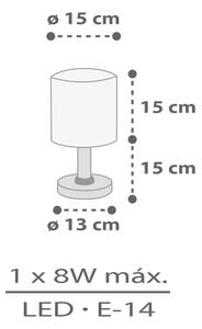 Dalber 60621 - Detská lampička RHICO AND CROCO 1xE14/8W/230V