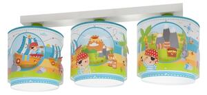 Dalber 60653 - Detské stropné svietidlo PIRATE ISLAND 3xE27/15W/230V