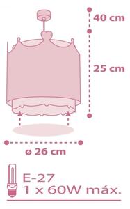 Dalber 61102 - Detský luster LITTLE QUEEN 1xE27/60W/230V
