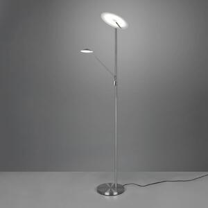 LED lampa Brantford, lampa na čítanie nikel matná