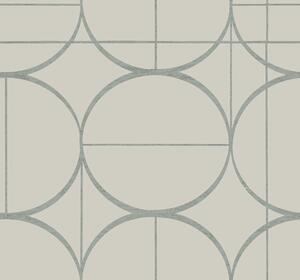 Sivo-strieborná geometrická vliesová tapeta, MD7201, Modern Metals, York