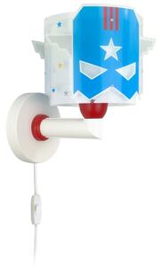 Dalber 61819 - Detské nástenné svietidlo BLUE HERO 1xE27/15W/230V