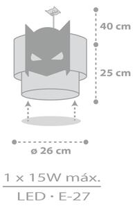 Dalber 61802 - Detský luster DARK HERO 1xE27/15W/230V