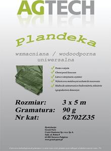 Univerzálna zelená plachta 3 m x 5 m PL 903/5