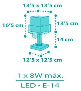 Dalber 63311 - Detská lampička HAPPY JUNGLE 1xE14/8W/230V