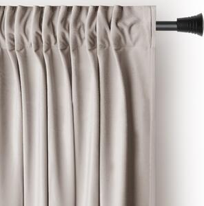 3kraft Záves AmeliaHome Velvet s multifunkčnou páskou pieskovo béžový, veľkosť 140x245