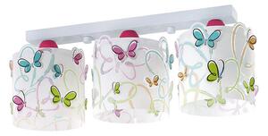 Dalber D-62143 - Detské stropné svietidlo BUTTERFLY 3xE27/60W/230V