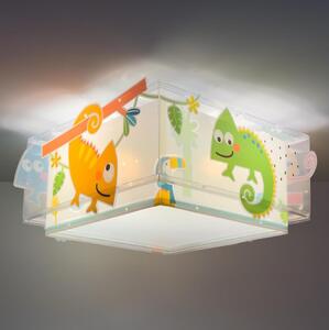 Dalber 63316 - Detské stropné svietidlo HAPPY JUNGLE 2xE27/15W/230V