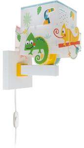 Dalber 63319 - Detské nástenné svietidlo HAPPY JUNGLE 1xE27/15W/230V