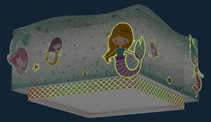 Dalber 63446 - Detské stropné svietidlo MERMAIDS 2xE27/60W/230V