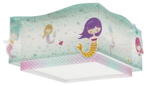 Dalber 63446 - Detské stropné svietidlo MERMAIDS 2xE27/60W/230V