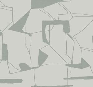 Sivo-strieborná geometrická vliesová tapeta, MD7111, Modern Metals, York