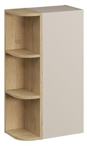 Comad Závesná horná kúpeľňová skrinka Dalia Cashmere 45 cm kašmírová/dub cremona