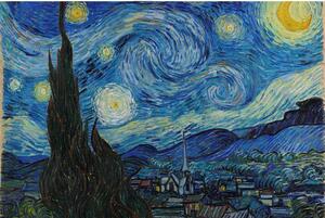 Vliesové fototapety, rozmer 375 cm x 250 cm, hviezdna noc - Vincent Van Gogh, DIMEX MS-5-0250