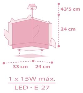 Dalber 64482 - Detský luster LITTLE FRIENDS 1xE27/15W/230V