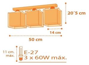 Dalber D-73453 - Detské stropné svietidlo DINOS 3xE27/60W/230V