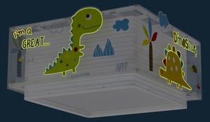 Dalber 73456 - Detské stropné svietidlo DINOS 2xE27/60W/230V