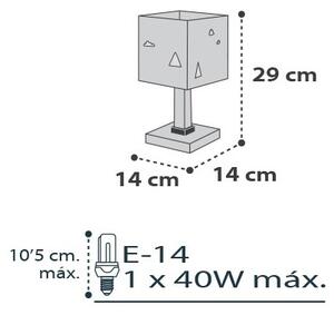 Dalber D-73241 - Detská lampička HELLO LITTLE 1xE14/40W/230V
