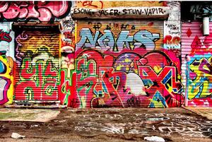 Vliesové fototapety, rozmer 375 cm x 250 cm, graffiti ulica, DIMEX MS-5-0321