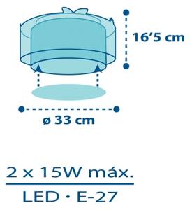 Dalber 76116 - Detské stropné svietidlo JUNGLE 2xE27/15W/230V