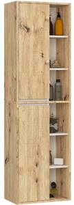 Ak furniture Závesná kúpeľňová skrinka VAMI 50 cm dub artisan/kašmírová